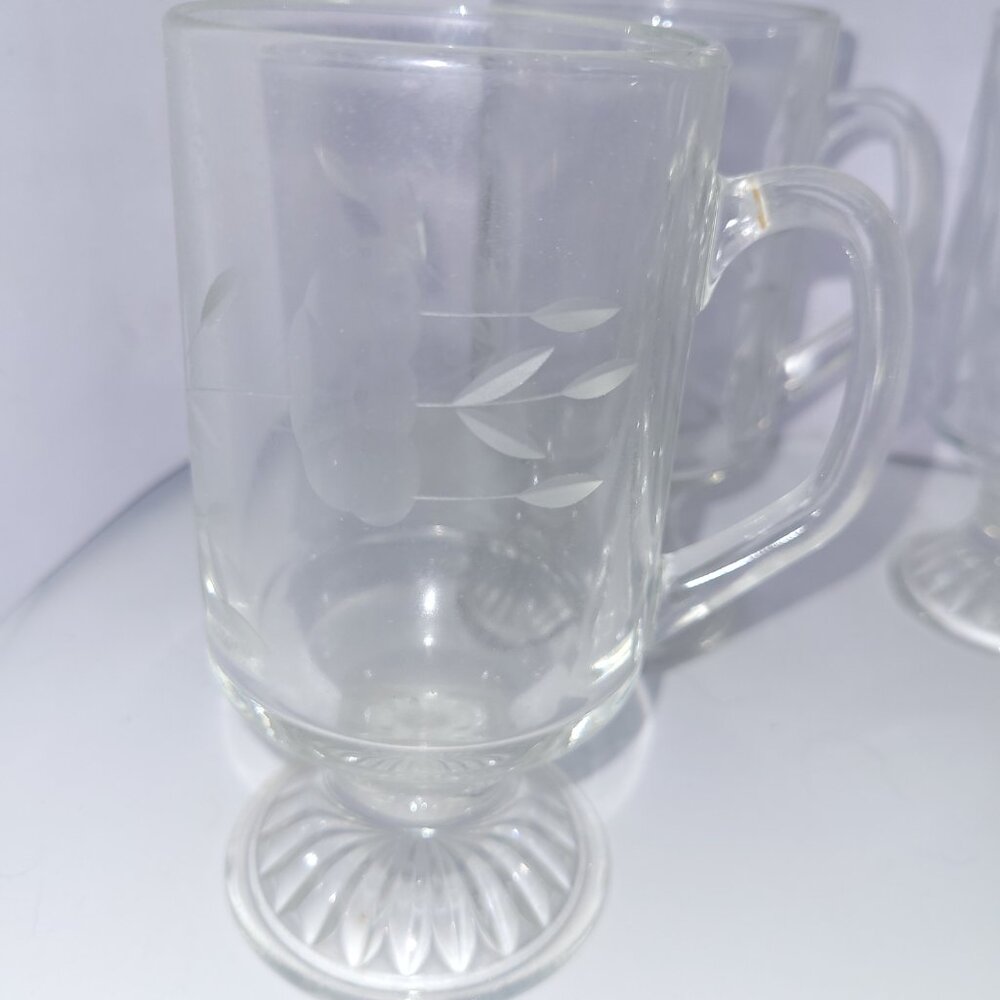 Vintage Princess House Heritage Irish Coffee Mugs in Original Box Set of 4 - Picture 2 of 2